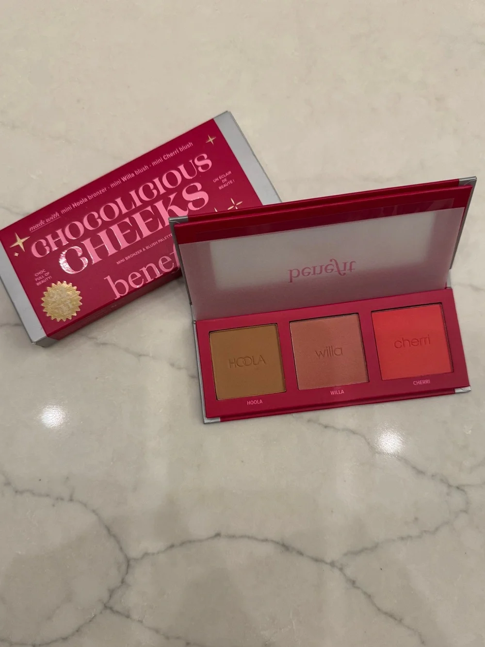 BENEFIT LIMITED EDITION CHOCOLICIOUS CHEEKS BRONZER & BLUSH PALETTE